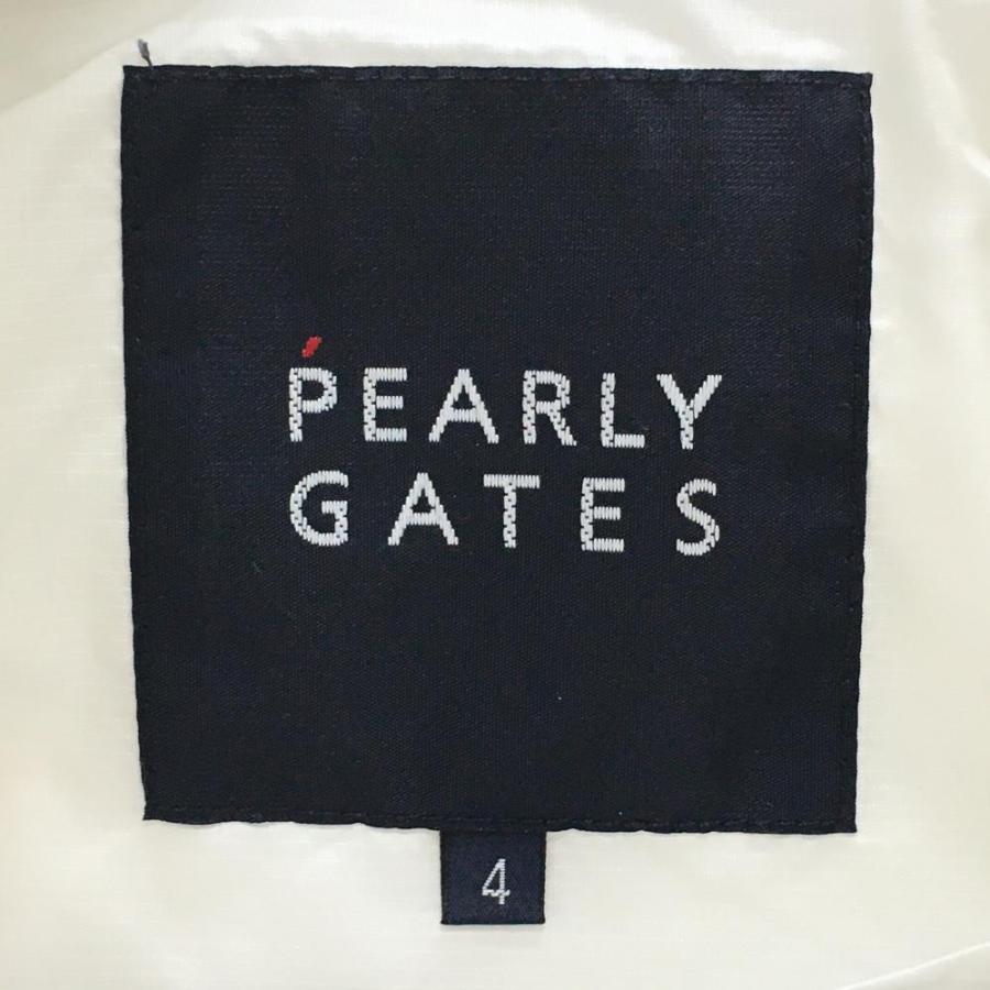 PEARLY GATES パーリーゲイツ エアーダウンベスト 白×黒 サイド PEARLY GATES パーリーゲイツ エアーダウンベスト 白×黒 サイド