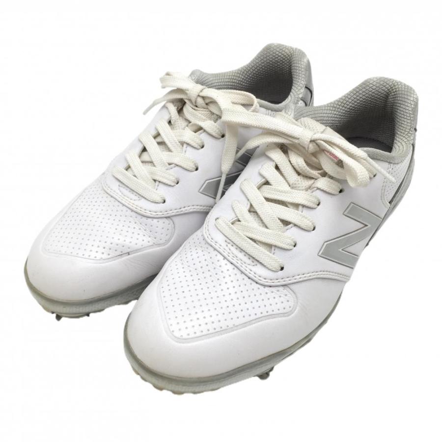 New Balance ニューバランスゴルフ ゴルフシューズ 白×シルバー New Balance ニューバランスゴルフ ゴルフシューズ 白×シルバー