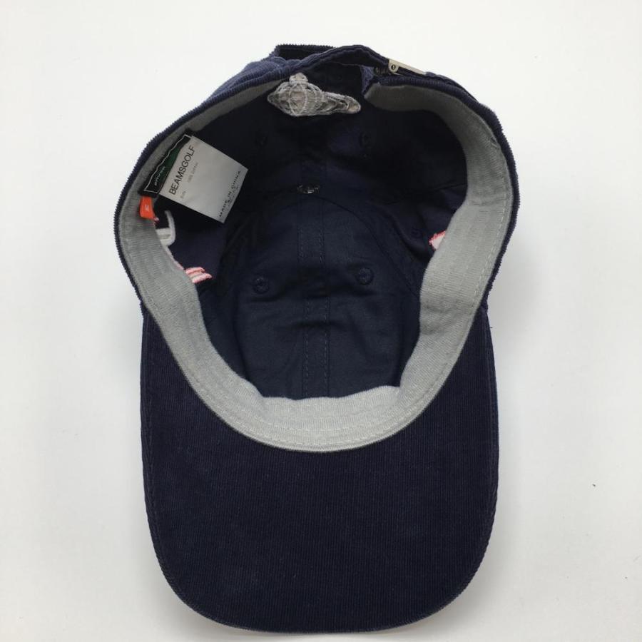 BEAMS（ビームス） ビームスゴルフ キャップ ネイビー×レッド