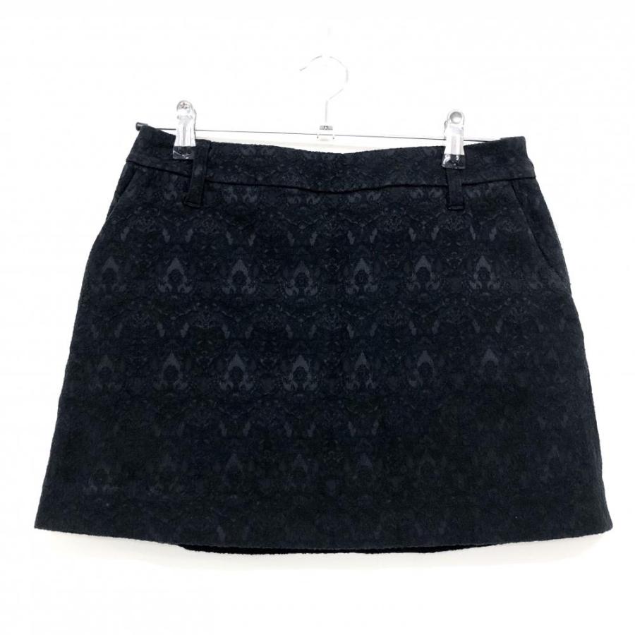 St ANDREWS セントアンドリュース スカート 黒 レース調 内側インナー