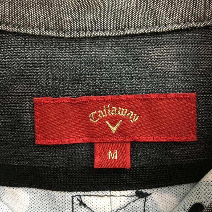 Callaway キャロウェイ レッドレーベル 半袖ポロシャツ 黒×白 Callaway キャロウェイ レッドレーベル 半袖ポロシャツ 黒×白