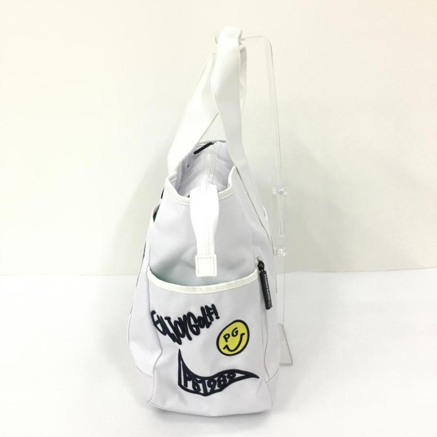 PEARLY GATES パーリーゲイツ ロッカーバッグ 白×イエロー ニコ PEARLY GATES パーリーゲイツ ロッカーバッグ 白×イエロー ニコ