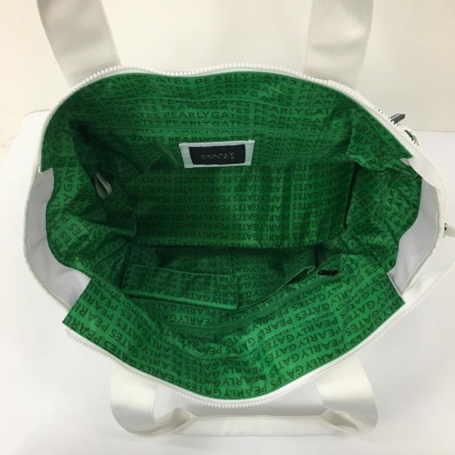 PEARLY GATES パーリーゲイツ ロッカーバッグ 白×イエロー ニコ PEARLY GATES パーリーゲイツ ロッカーバッグ 白×イエロー ニコ