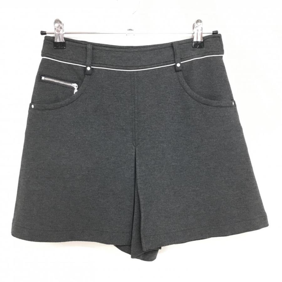 adabat（アダバット） キュロットスカート グレー ウエストパイピング