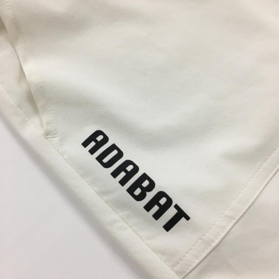 adabat アダバット キュロットスカート 白 無地 ロゴプリント