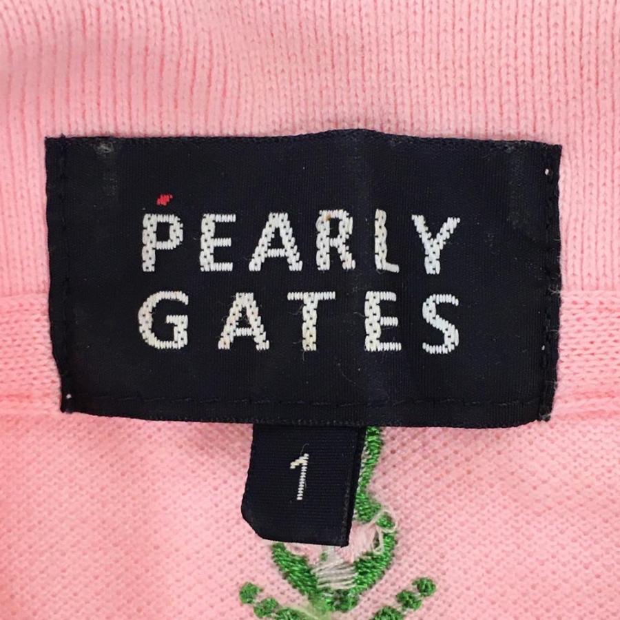 PEARLY GATES パーリーゲイツ 半袖ポロシャツ ピンク×グリーン PEARLY GATES パーリーゲイツ 半袖ポロシャツ ピンク×グリーン