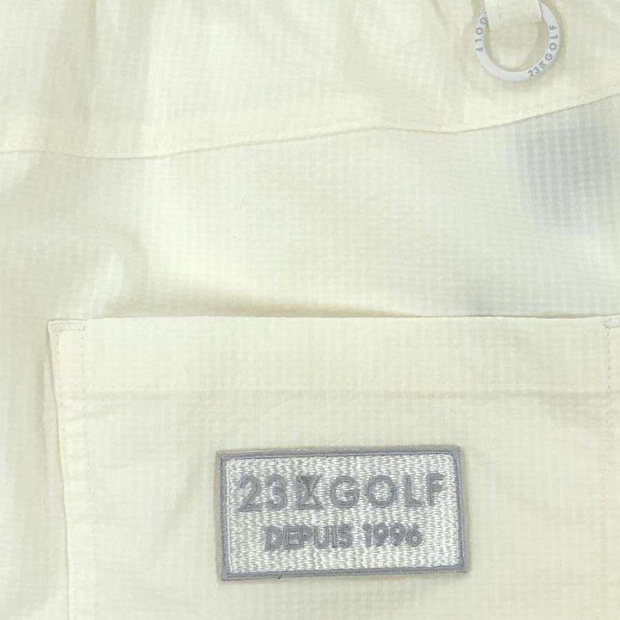 23区GOLF 23区ゴルフ スカート アイボリー サッカー生地 ストレッチ