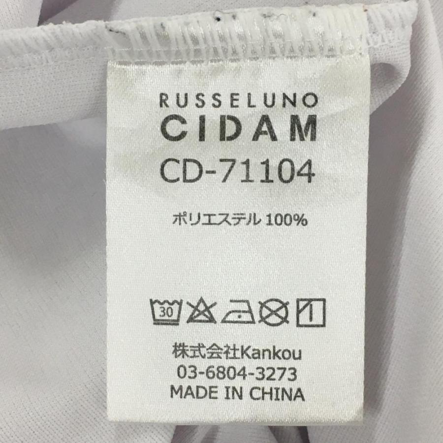 Russeluno（ラッセルノ） 半袖ポロシャツ 白 ルチャマスク ボタン