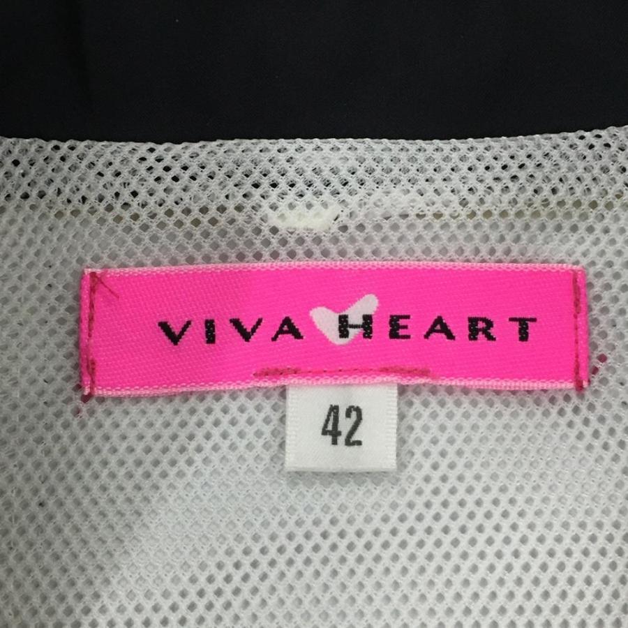 VIVA HEART（ビバハート） 2WAYレインジャケット 白×黒 ドット 裏
