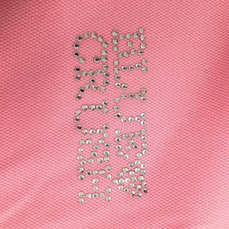 BLUE CRUSH（ブルークラッシュ） 長袖ポロシャツ ピンク ライン