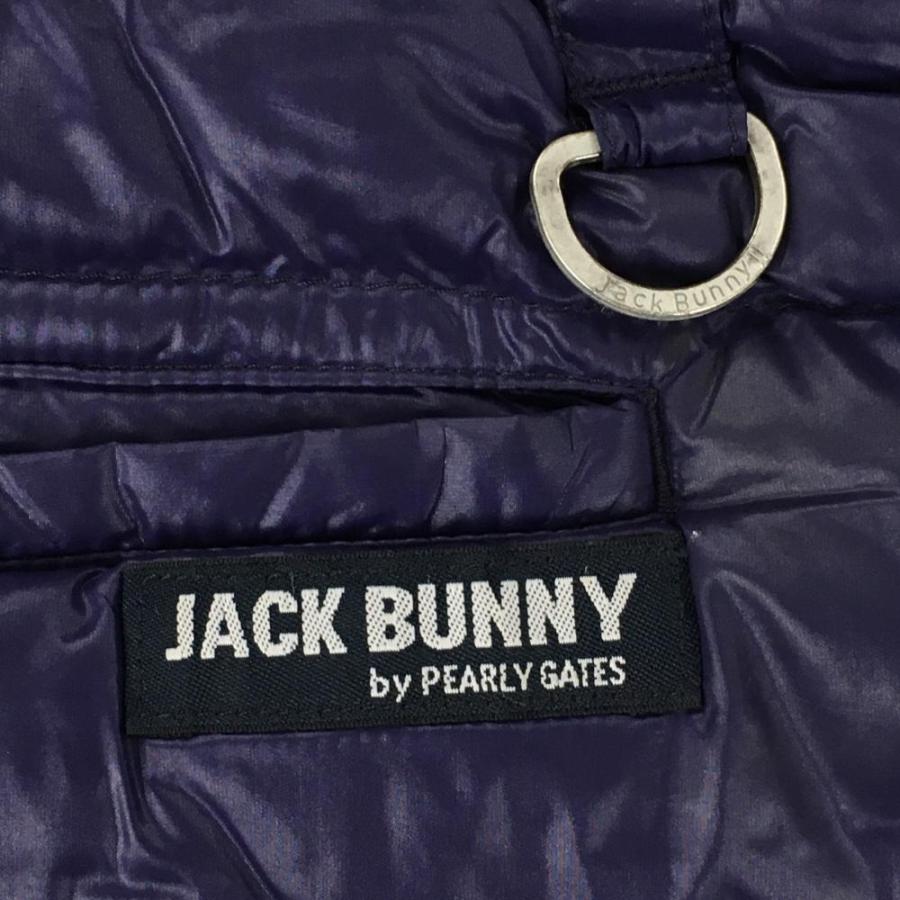 ジャックバニー ノースリーブダウンワンピース パープル×白 軽量 ジャックバニー ノースリーブダウンワンピース パープル×白 軽量