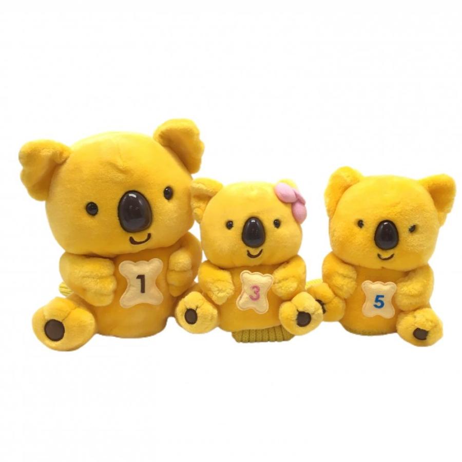コアラのマーチ ヘッドカバー3点セット(DR UT×2) イエロー コアラのマーチ ヘッドカバー3点セット(DR UT×2) イエロー