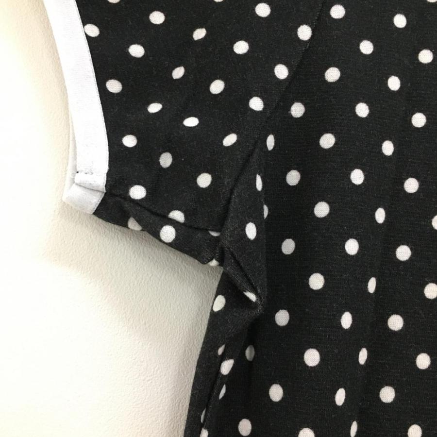 Jack Bunny!! ジャックバニー 半袖ポロシャツ 黒×白ドット