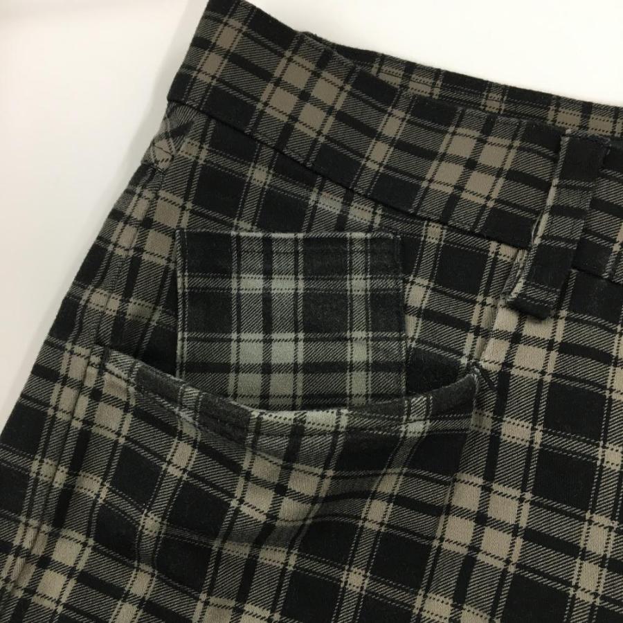TOURSTAGE ツアーステージ パンツ 黒×ブラウン チェック ティー装着可