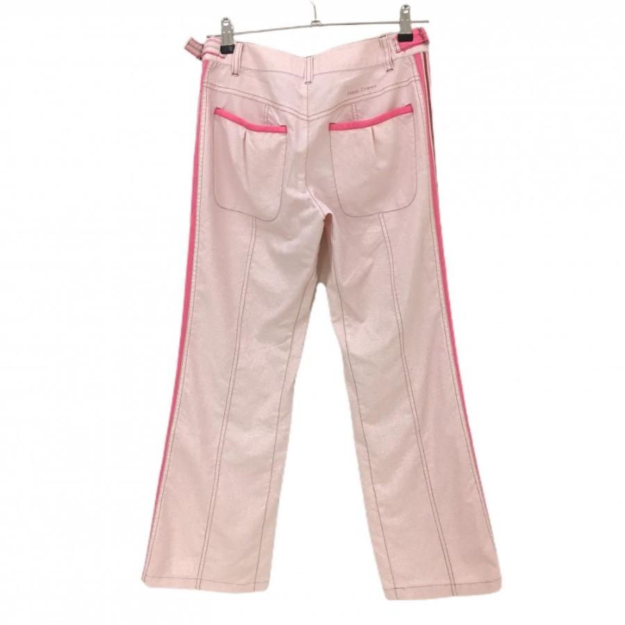 Heal Creek ヒールクリーク パンツ レッド×白 織生地 サイド