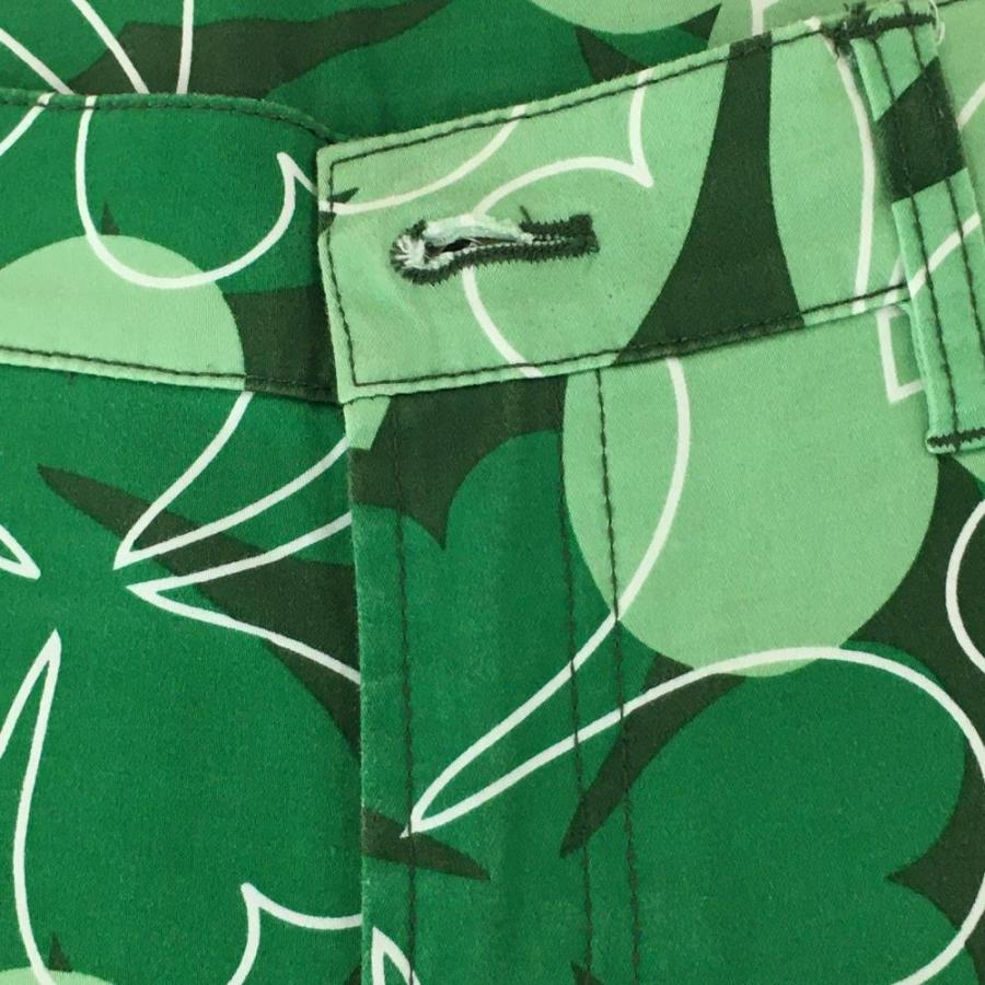 LOUDMOUTH ラウドマウス パンツ グリーン×白 クローバー総柄