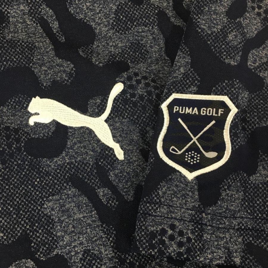 PUMA（プーマ） 半袖ポロシャツ ネイビー カモフラ 迷彩 メンズ L 
