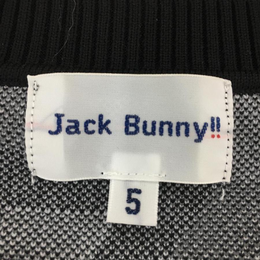 Jack Bunny!!（ジャックバニー） セーター グレー×黒 総柄 ニット