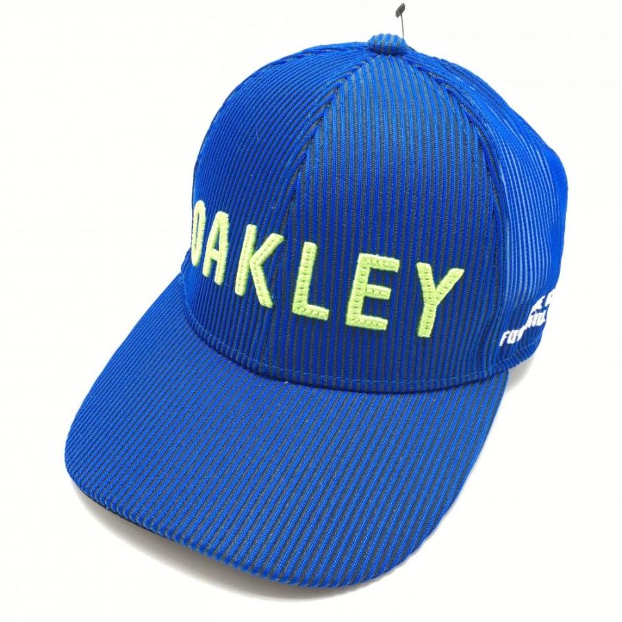 OAKLEY（オークリー） メッシュキャップ ブルー ストライプ 吸汗速乾 