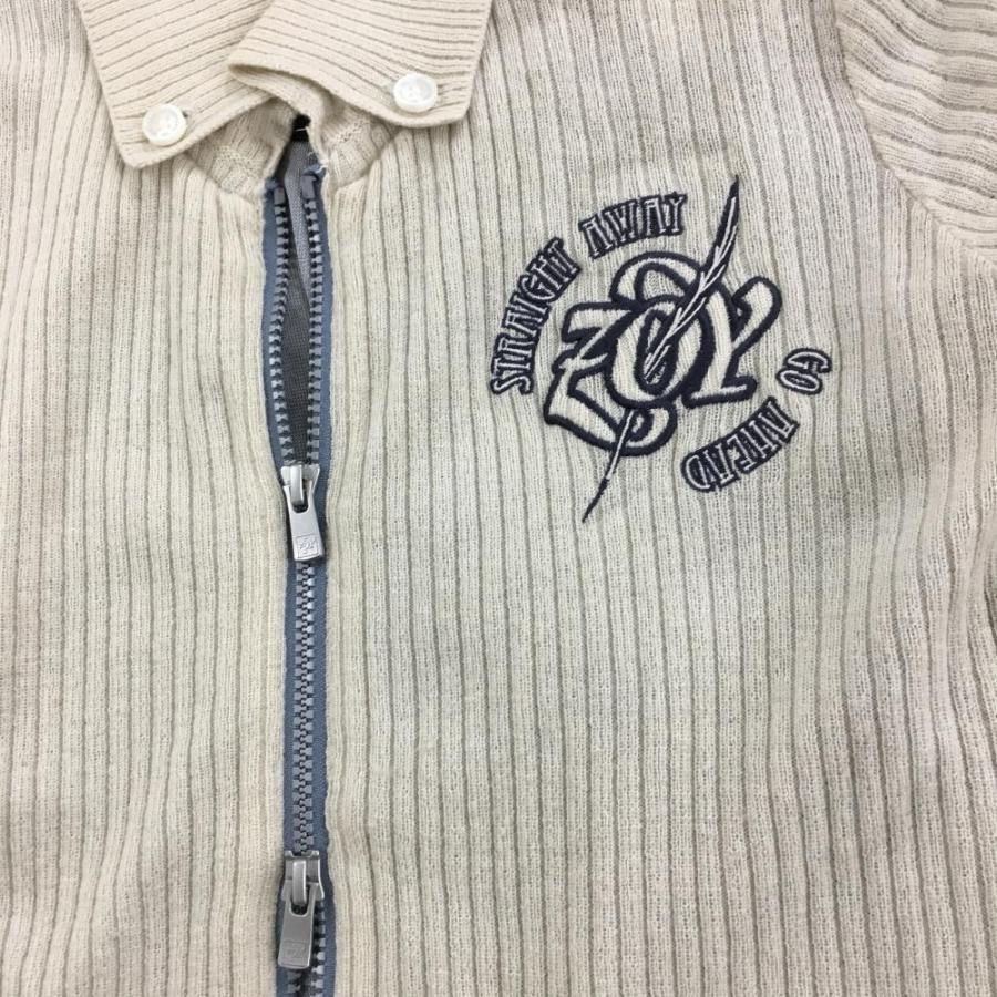 ZOY（ゾーイ） ニットジャケット ベージュ リブ編み ウール混 裏地付