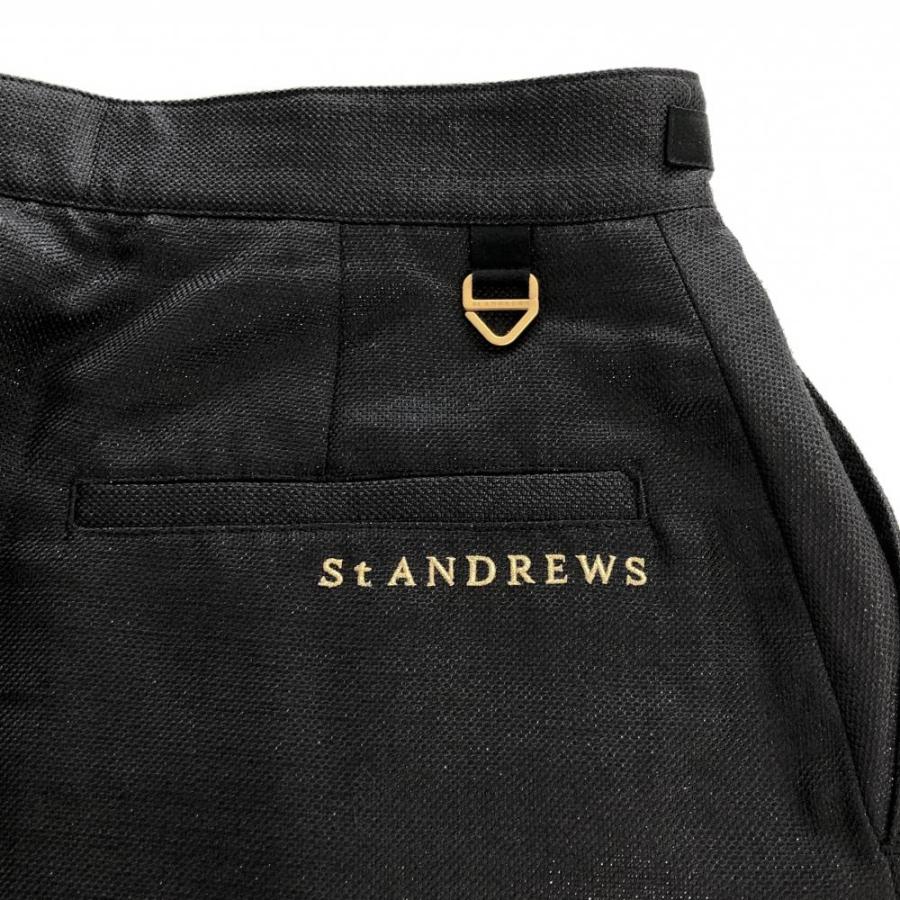 St ANDREWS セントアンドリュース スカート 黒 フロントプリーツ 裏地