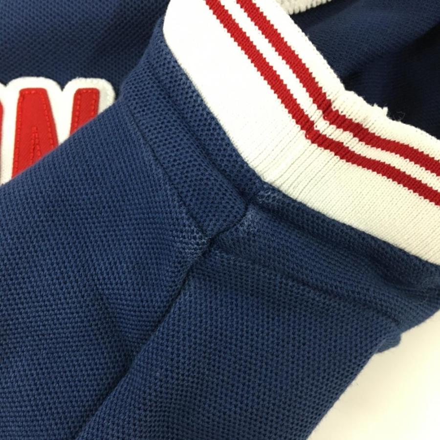 MARK&LONA（マークアンドロナ） 半袖ポロシャツ ネイビー系×レッド 襟