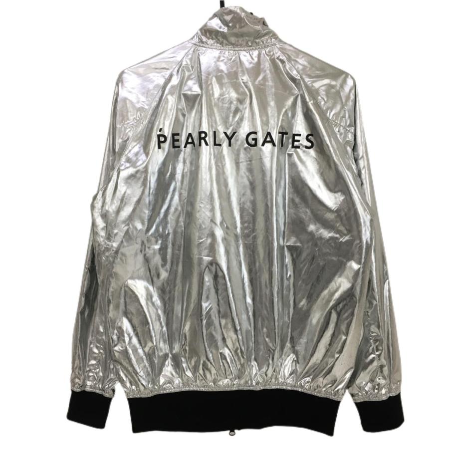 PEARLY GATES パーリーゲイツ ジャケットブルゾン シルバー×黒 PEARLY GATES パーリーゲイツ ジャケットブルゾン シルバー×黒