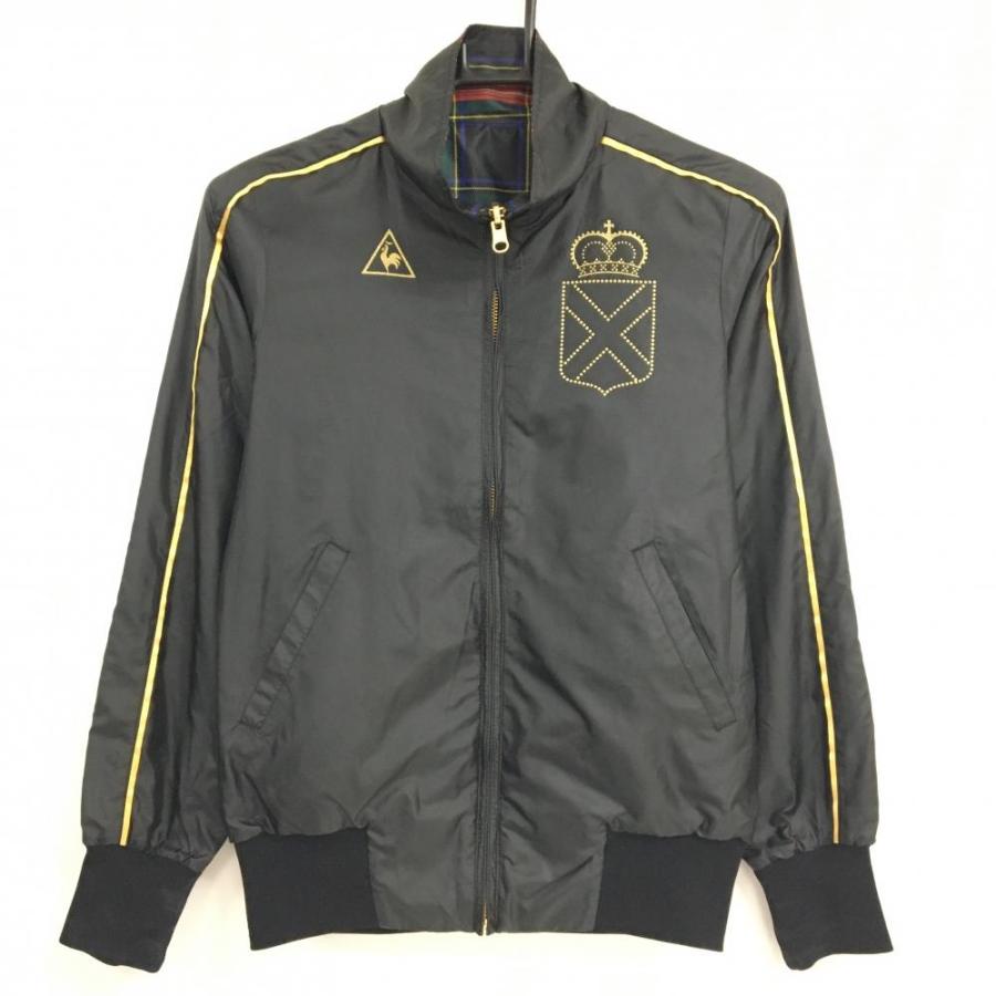 le coq sportif ルコック リバーシブルジャケット 黒×ゴールド