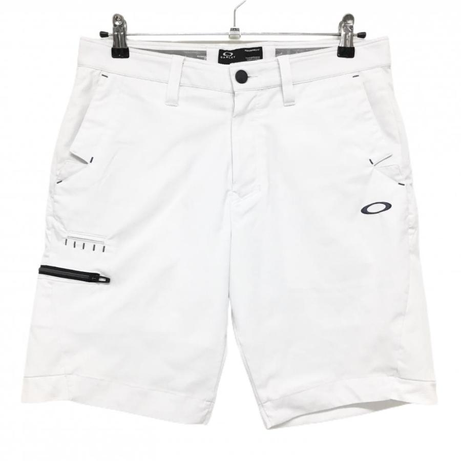 OAKLEY オークリー ハーフパンツ 白 裏地メッシュ ティー装着可