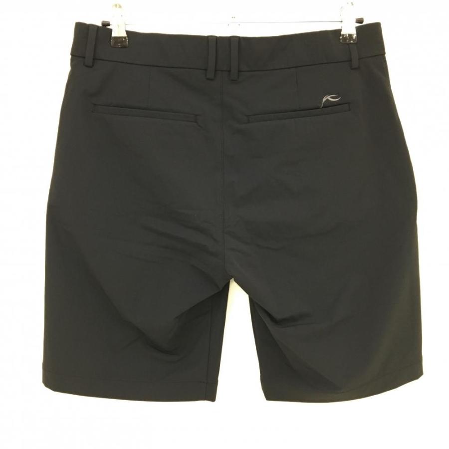 チュース ハーフパンツ 黒 シンプル ストレッチ メンズ W33 ゴルフ