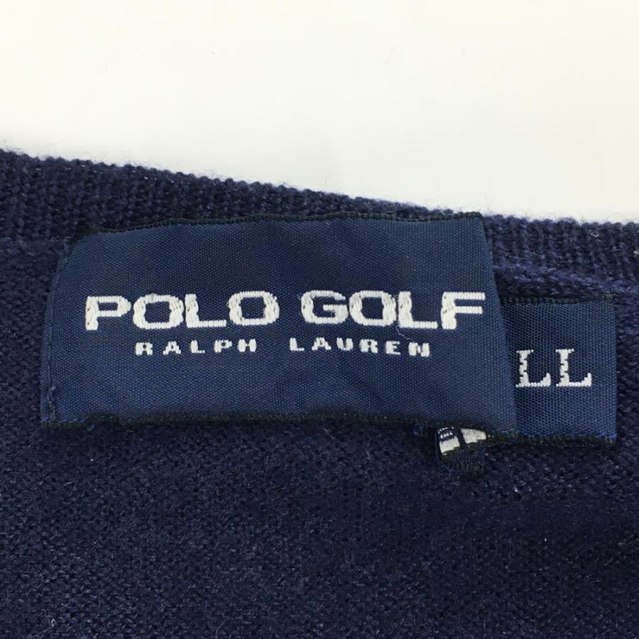 美品】ポロゴルフラルフローレン セーター ネイビー カシミヤ混 ニット