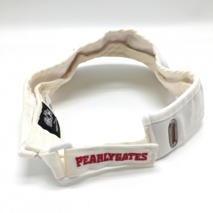 PEARLY GATES パーリーゲイツ×PEANUTS サンバイザー 白×レッド PEARLY GATES パーリーゲイツ×PEANUTS サンバイザー 白×レッド