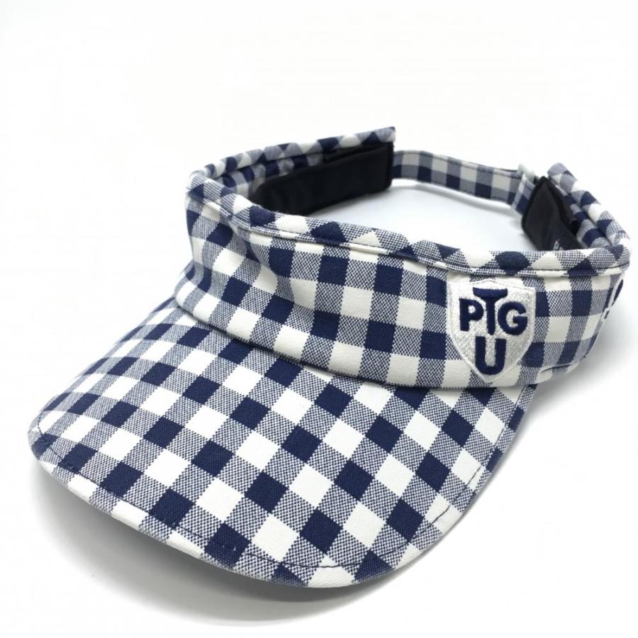 PEARLY GATES パーリーゲイツ チェック柄スカート&サンバイザー