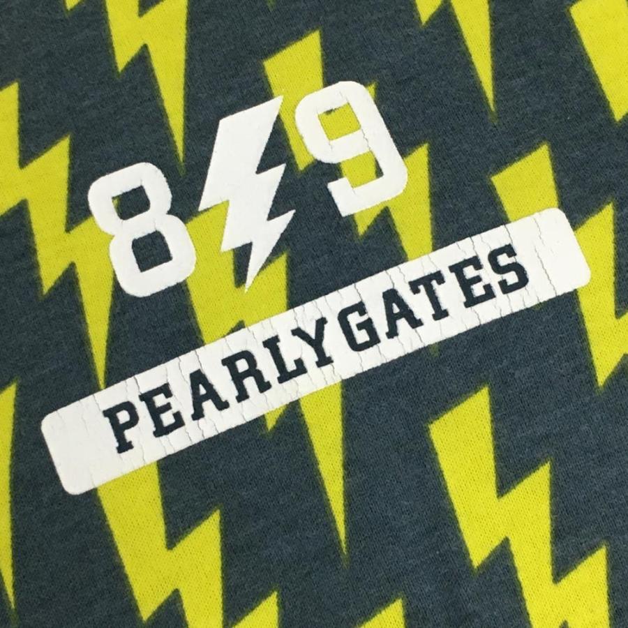PEARLY GATES パーリーゲイツ 半袖ポロシャツ グレー×イエロー PEARLY GATES パーリーゲイツ 半袖ポロシャツ グレー×イエロー