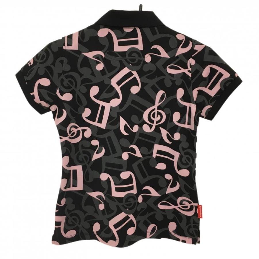 【新品】ルコックスポルティフ ゴルフコレクション　ポロシャツ　総柄　刺繍ロゴ L le coq sportif ルコックスポルティフ ゴルフウェア ポロシャツ