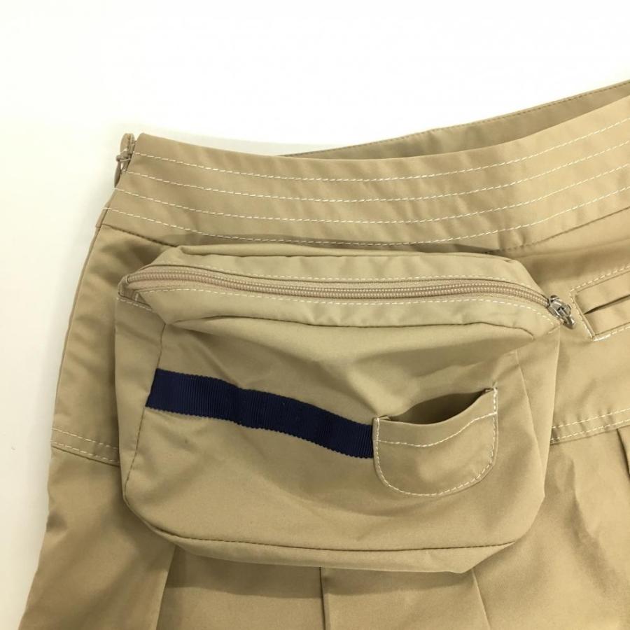 JUN&ROPE プリーツスカート ベージュ 取り外し可ポーチ付き Mサイズ JUN&ROPE'（ジュンアンドロペ） プリーツスカート ベージュ 取り外し可