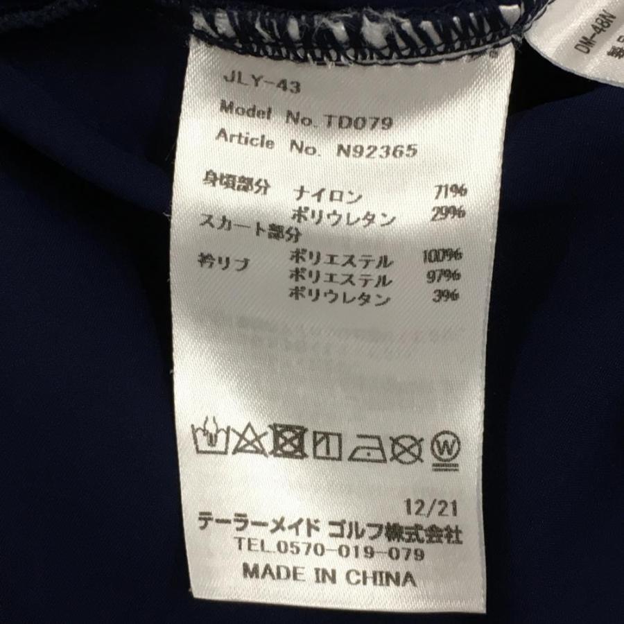 TaylorMade（テーラーメイド） ハイネックワンピース ネイビー×白