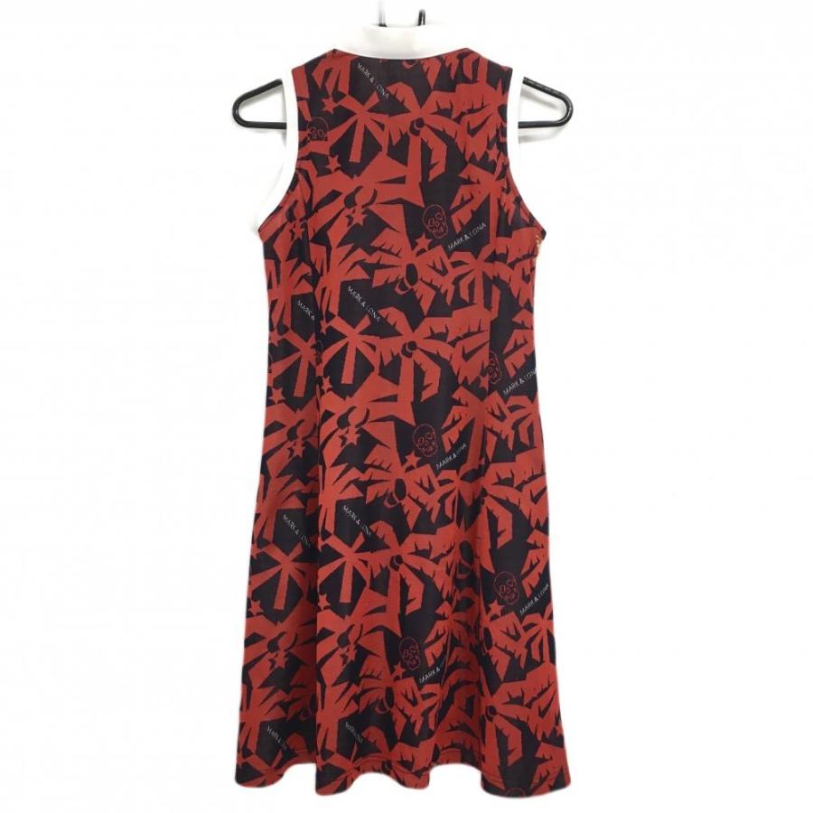 MARK&LONA マークアンドロナ ノースリーブワンピース レッド