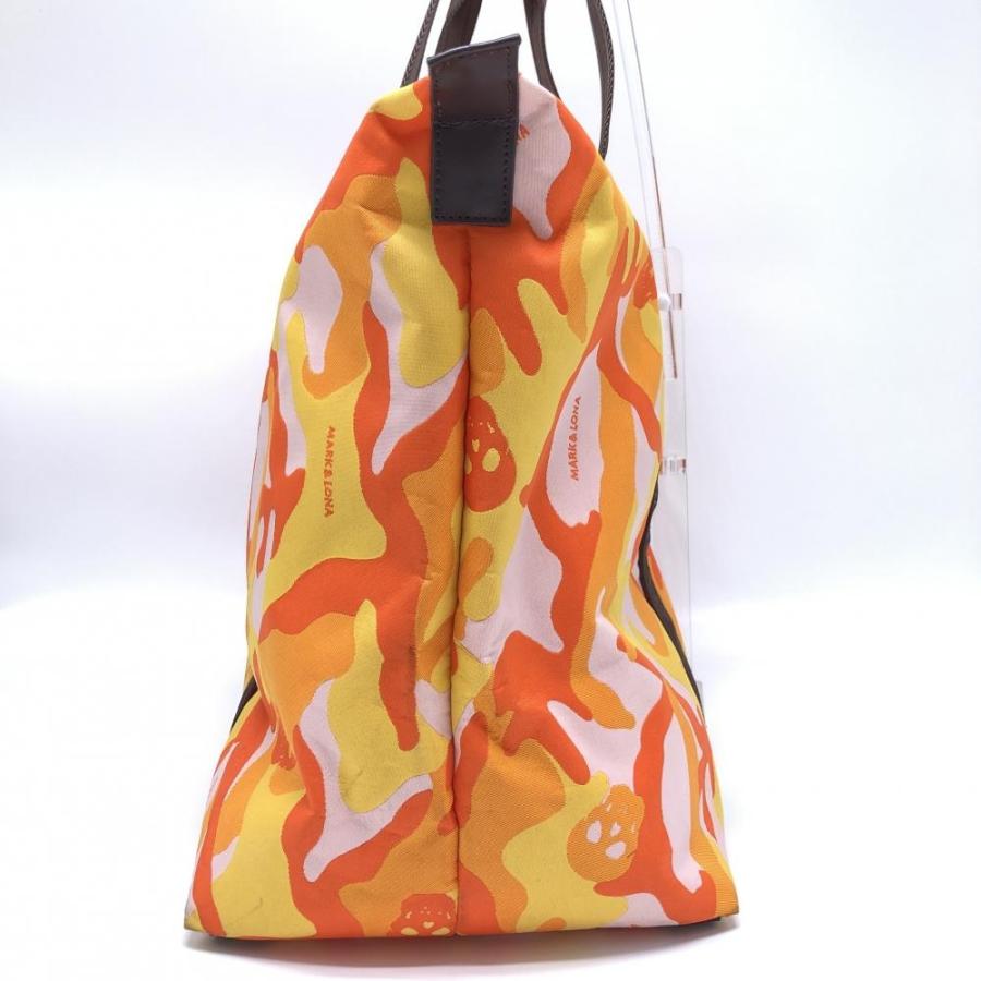MARK&LONA マークアンドロナ ロッカーバッグ オレンジ×イエロー MARK&LONA マークアンドロナ ロッカーバッグ オレンジ×イエロー