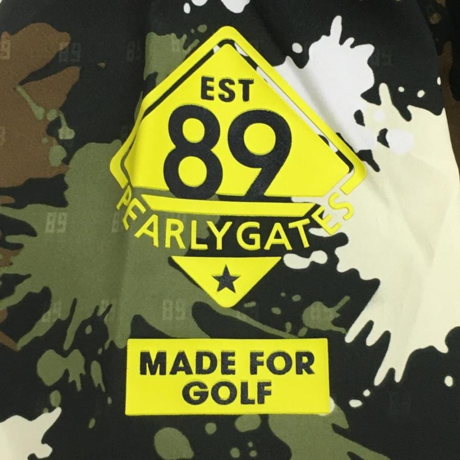 パーリーゲイツ スニード 黒×カーキ 総柄 レディース 0(S) ゴルフ