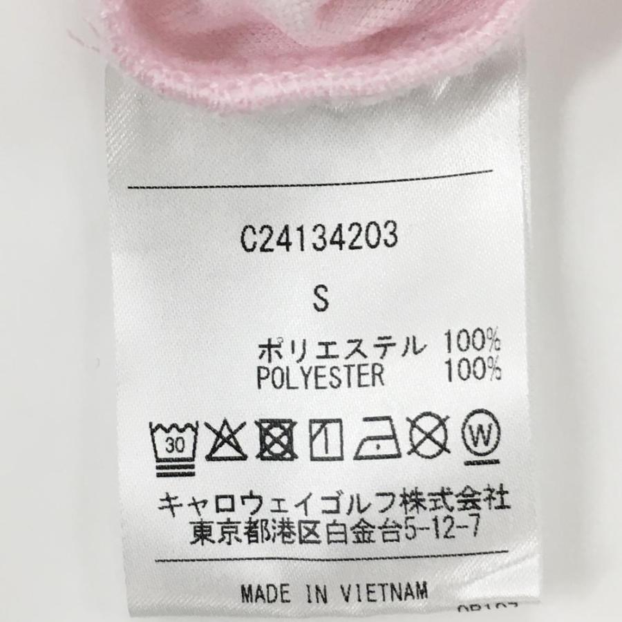 Callaway（キャロウェイ） 半袖ポロシャツ ピンク×白 ストライプ
