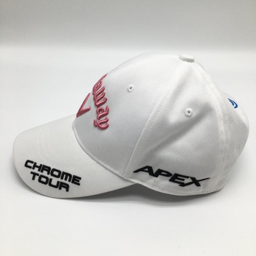 Callaway（キャロウェイ） キャップ 白×ピンク 立体ロゴ刺しゅう