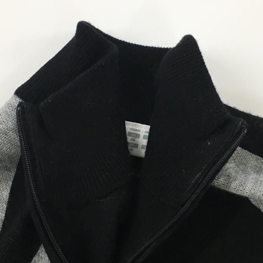 DESCENTE（デサント） デサントゴルフ ハイネックセーター 黒×グレー