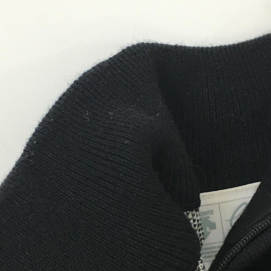 DESCENTE（デサント） デサントゴルフ ハイネックセーター 黒×グレー