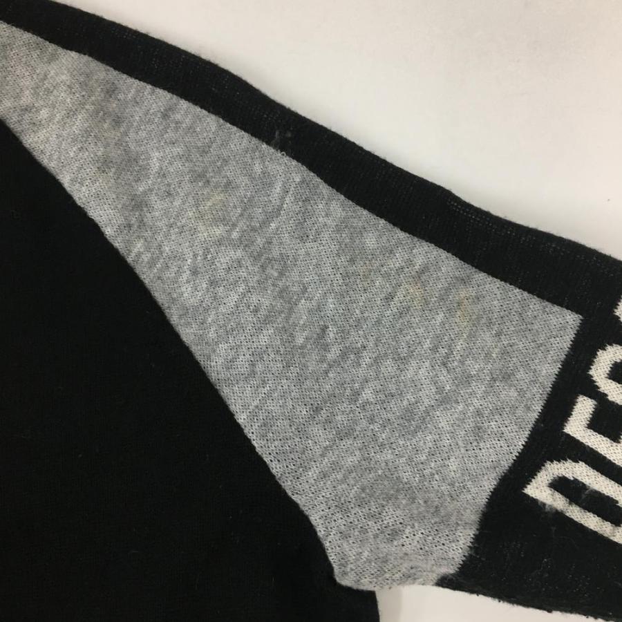DESCENTE デサントゴルフ ハイネックセーター 黒×グレー ハーフ