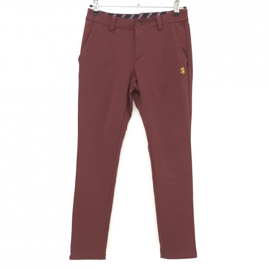 アドミラル パンツ ボルドー ロゴ刺しゅう 裏微起毛 レディース M