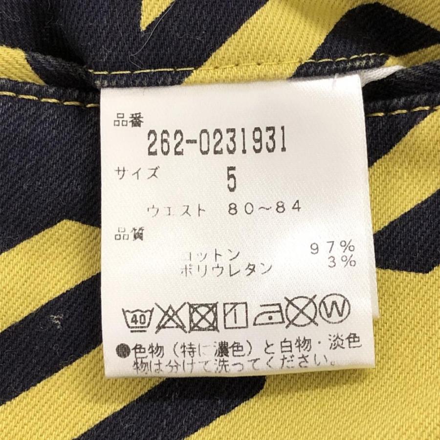 Jack Bunny!! ジャックバニー パンツ マスタード×黒 ブロック