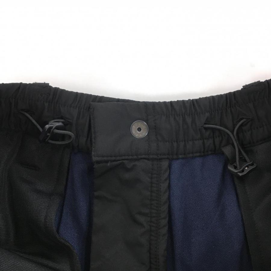 パーリーゲイツ　メンズパンツ　黒　裏地付 美品】パーリーゲイツ パンツ 黒 裏地付き 複数ポケット 裾ジップ