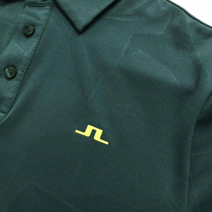 J.LINDEBERG（ジェイリンドバーグ） 半袖ポロシャツ グリーン 織生地