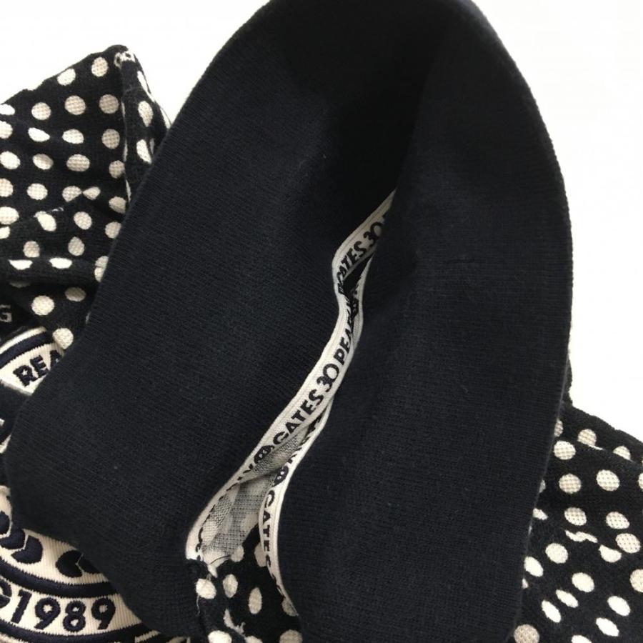 PEARLY GATES（パーリーゲイツ） 半袖ポロシャツ ネイビー×白 ドット